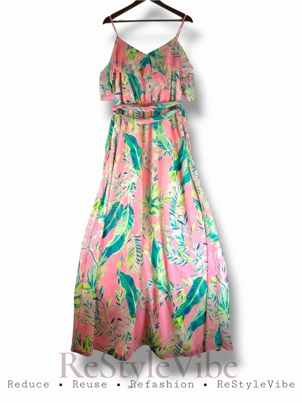 LILLY PULITZER Women’s Size L Dress Maxi NWT Floral Pattern Lined Romantic NEW